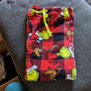 Grinch pajama pants NWOT